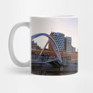 Melbourne, Australia at Sunset on the Yarra River Mug